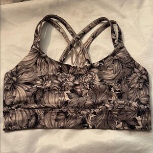 Floral Patterned Women's Sports Bra
